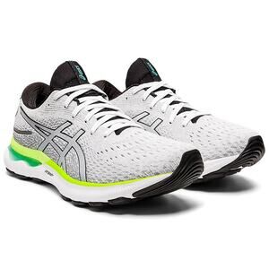 ASICS GEL-Nimbus 24 Men's Running Shoes White Black Size 10.5 US